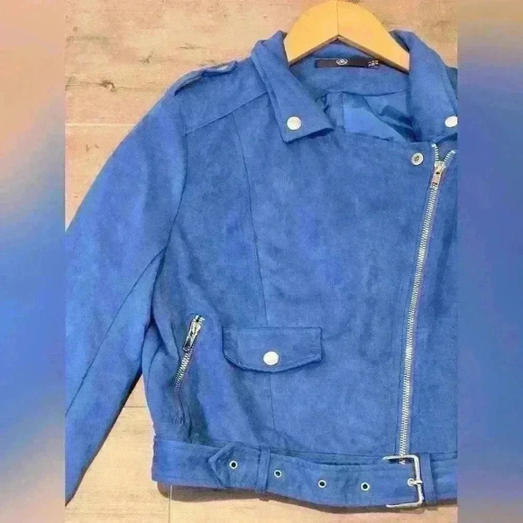 Nordstrom Royal Blue Faux Sede Jacket - Picture 7 of 10